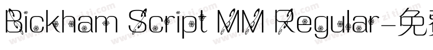Bickham Script MM Regular字体转换
